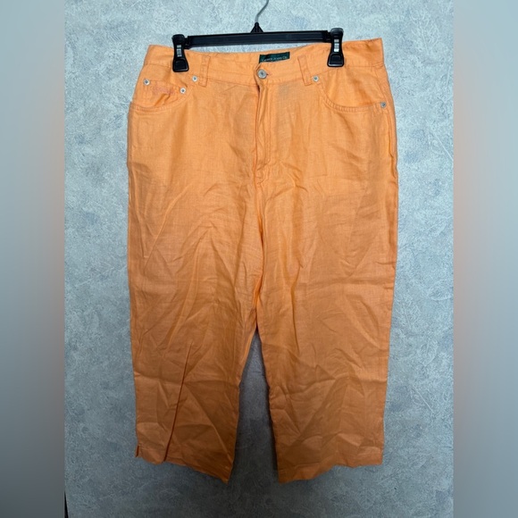 Lauren Jeans Co from Ralph Lauren | 100% Linen Pants Sz 12 - Picture 1 of 5